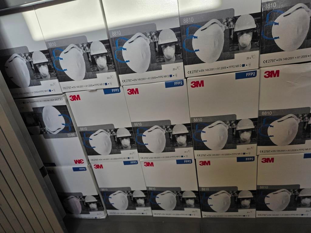 8810 FFP2 Mondkapjes, Stofkapjes, Stofmasker 20 stuks, Doe-het-zelf en Bouw, Adembescherming, Ophalen of Verzenden, Stofmaskers