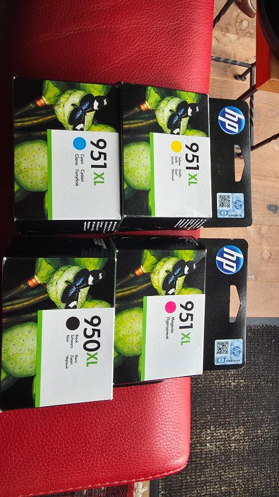 Originele HP 950XL zwart,951XL Geel,951XL blauw,951XL rood, Ophalen, Nieuw, Cartridge, HP ORIGINAL