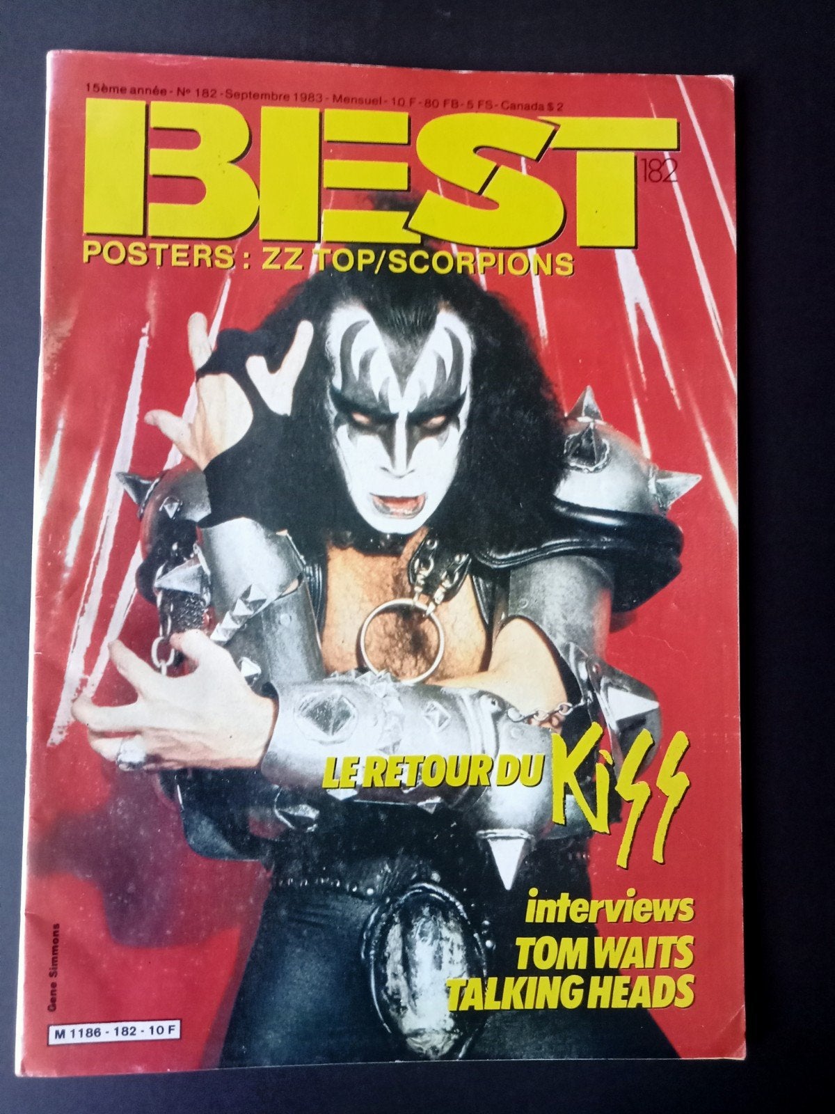 Kiss french (Best)magazine 1983, Enlèvement ou Envoi