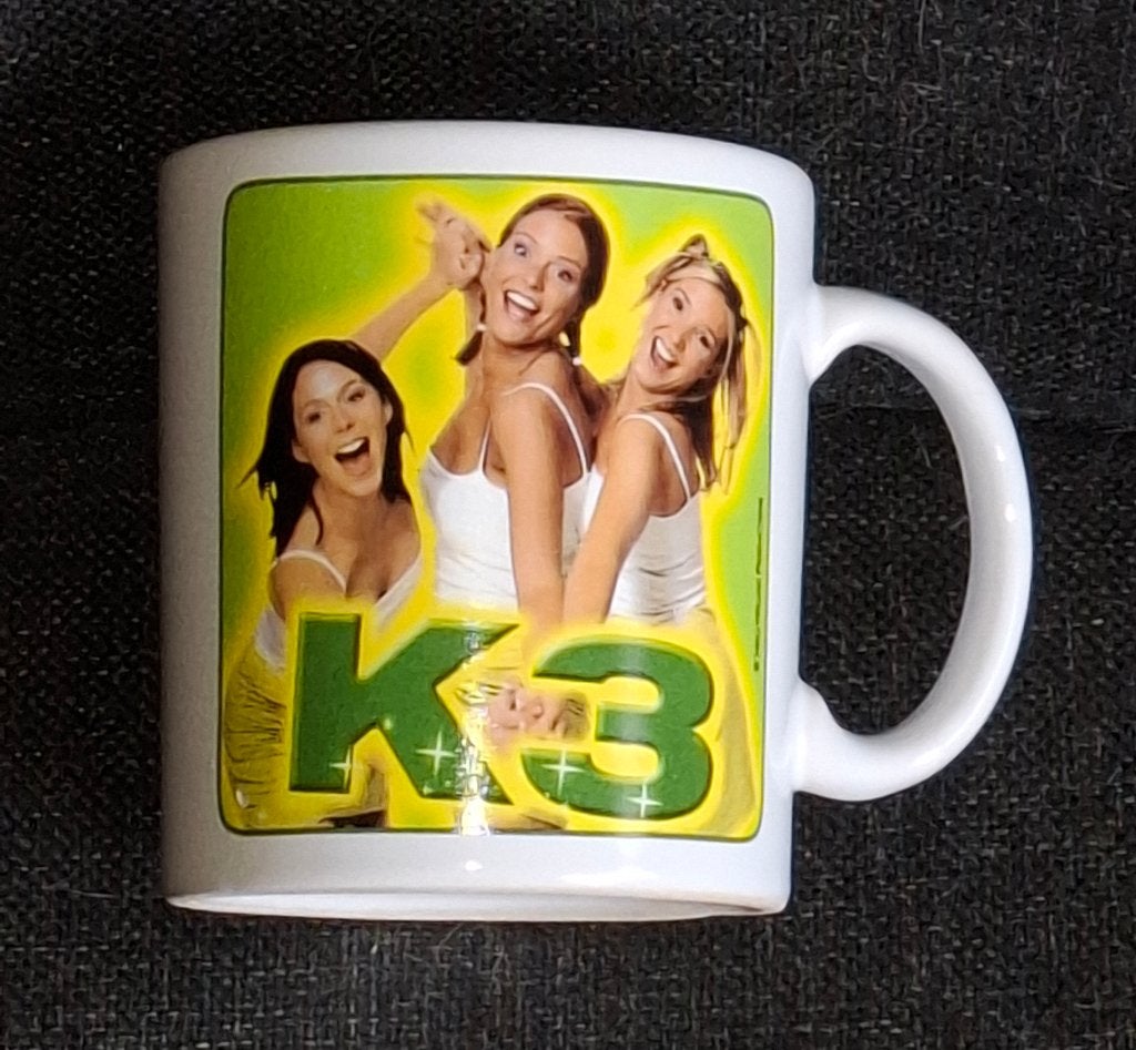 K3 Originals Karen Kristel Kathleen vintage mok NielsWilliam, Verzamelen, Ophalen of Verzenden, Zo goed als nieuw, Gebruiksvoorwerp