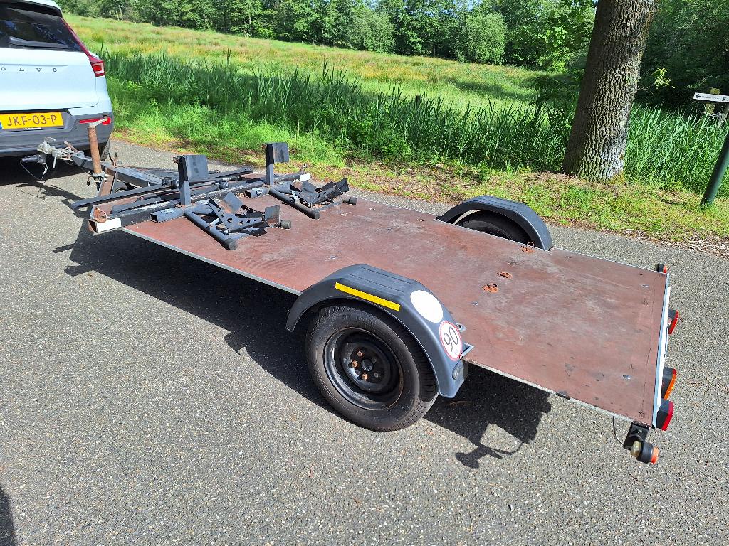 Remorque pour moto double | FREINÉE | À VENDRE, Enlèvement, Utilisé