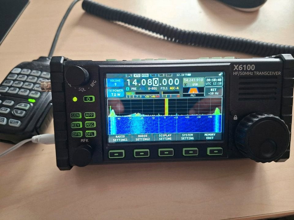 Xiegu X6100 HF/50 MHz Transceiver, Telecommunicatie, Zenders en Ontvangers, Ophalen of Verzenden, Zo goed als nieuw, Zender en Ontvanger