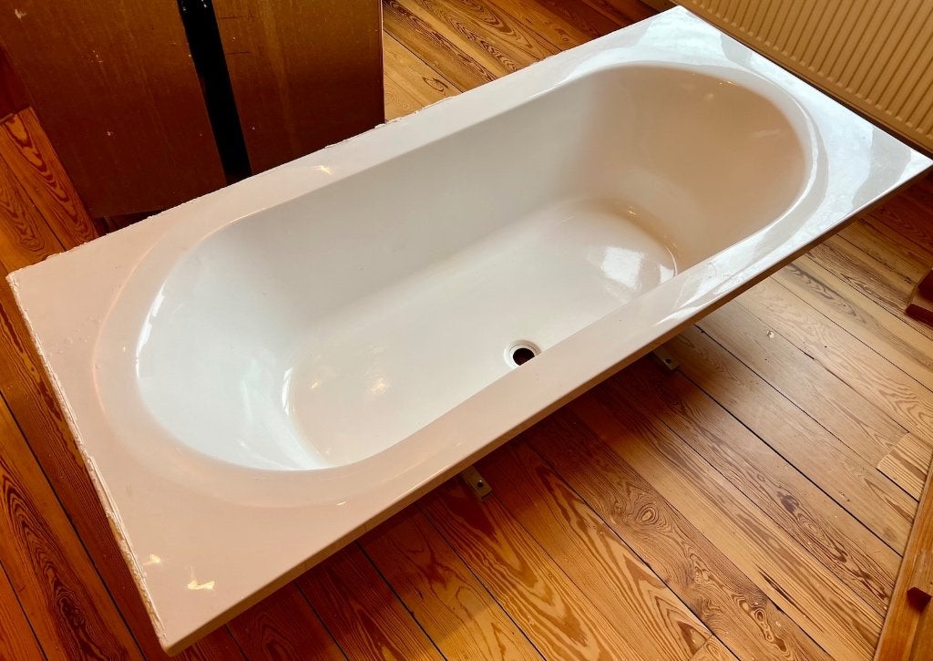 Baignoire blanche 180 x 80 cm - bon état, Bricolage & Construction, Enlèvement, Utilisé, Baignoire