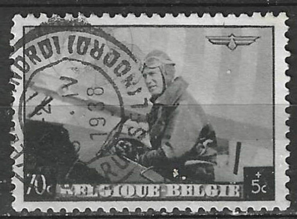 Belgie 1930 - Yvert/OBP 468 - Leopold III - Vliegenier (ST), Verzenden, Gestempeld, Gestempeld, Koninklijk huis