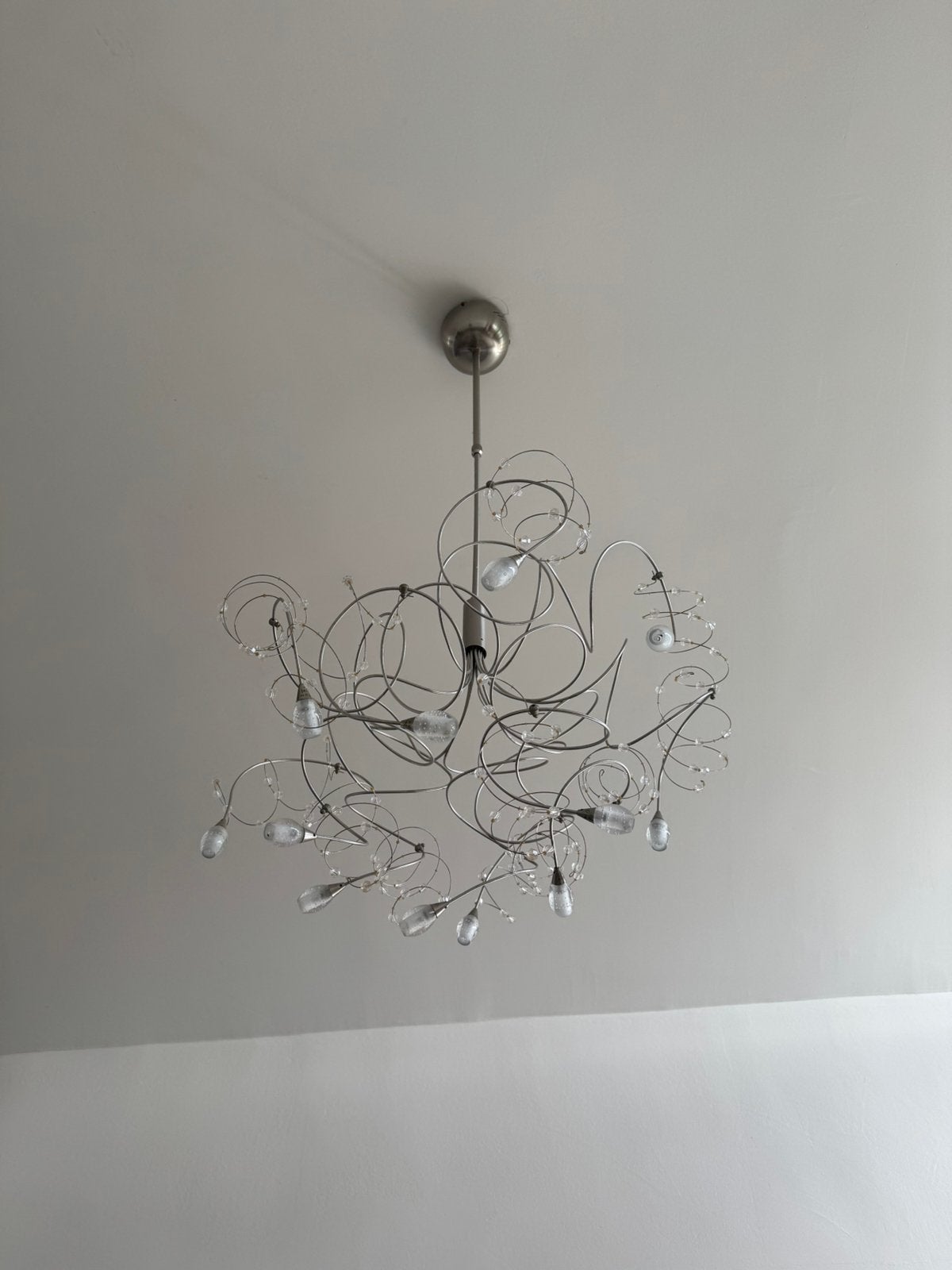 Lot de 5 luminaires, Maison & Meubles, Suspension, Design, Comme neuf, Verre