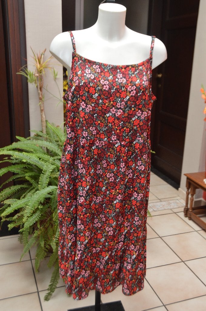 Mooie rode „C&A” zonnejurk met bloemen T44 NIEUW!, Kleding | Dames, Jurken, Maat 42/44 (L), Nieuw, Ophalen of Verzenden, C&A