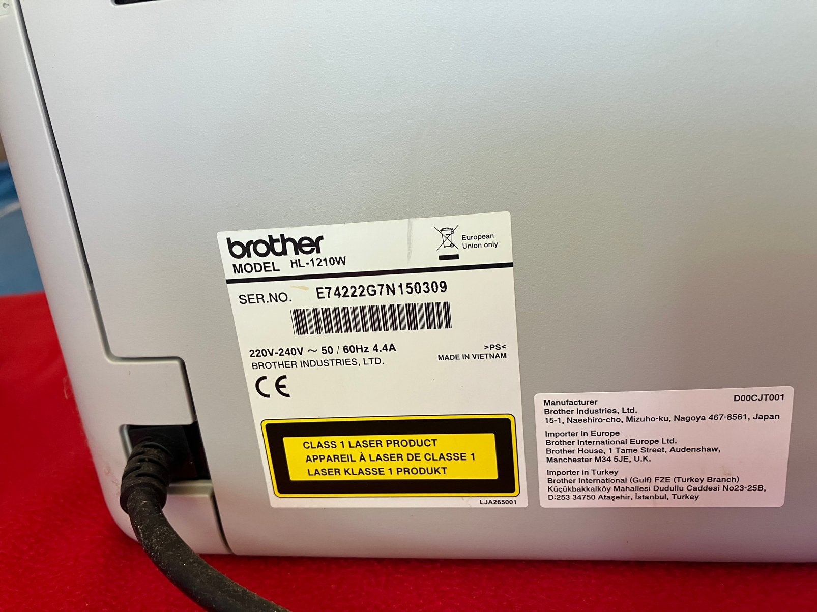 Nieuwe zwart wit printer, Computers en Software, Ophalen, Nieuw