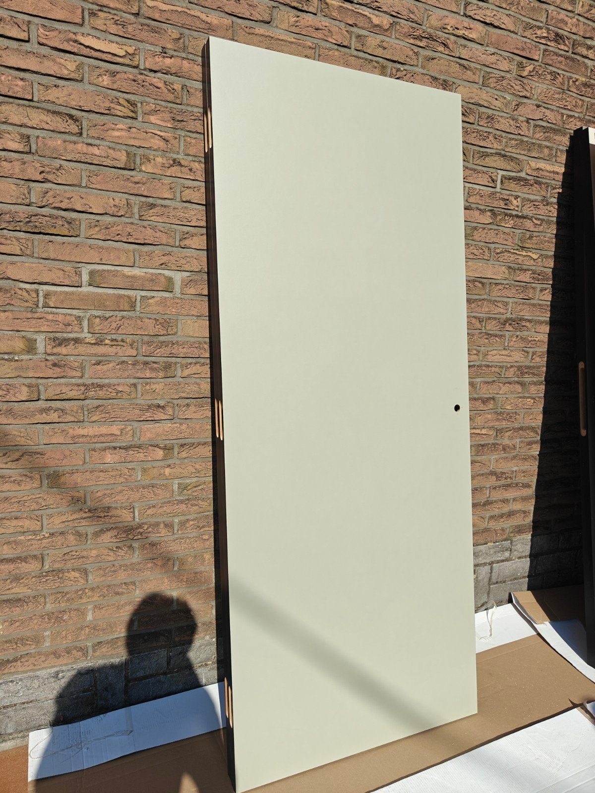Porte en Bois Grise Neuve, Comme neuf, Enlèvement, 80 à 100 cm, Autres types