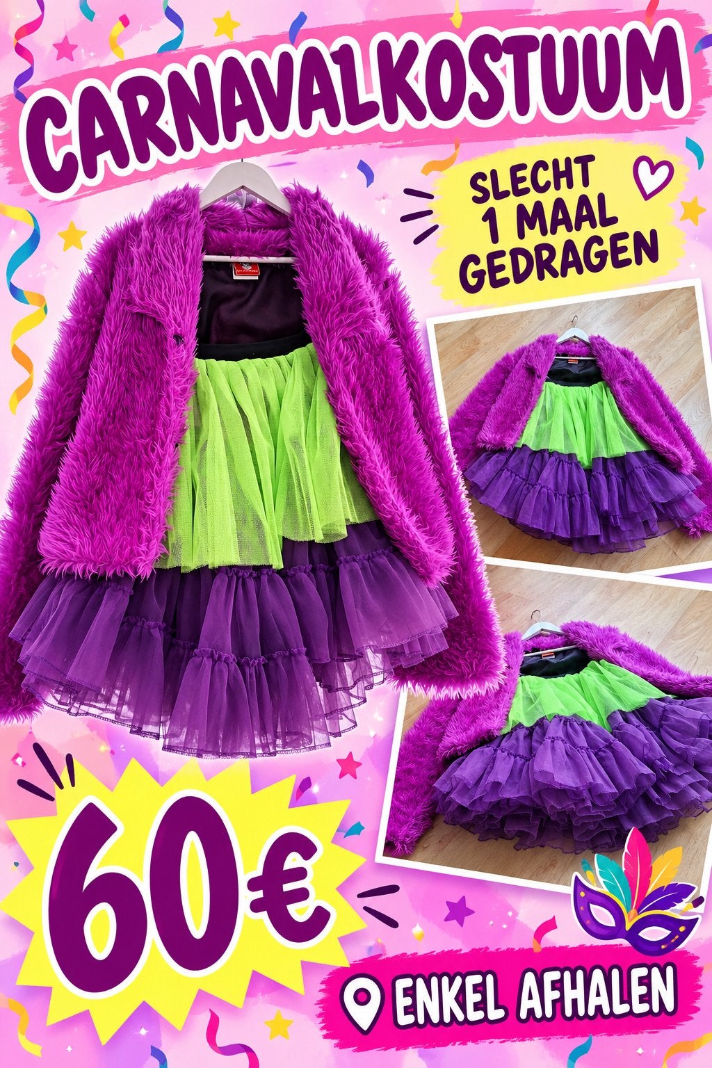 Costume de carnaval, Vêtements | Femmes, Enlèvement, Comme neuf, Vêtements