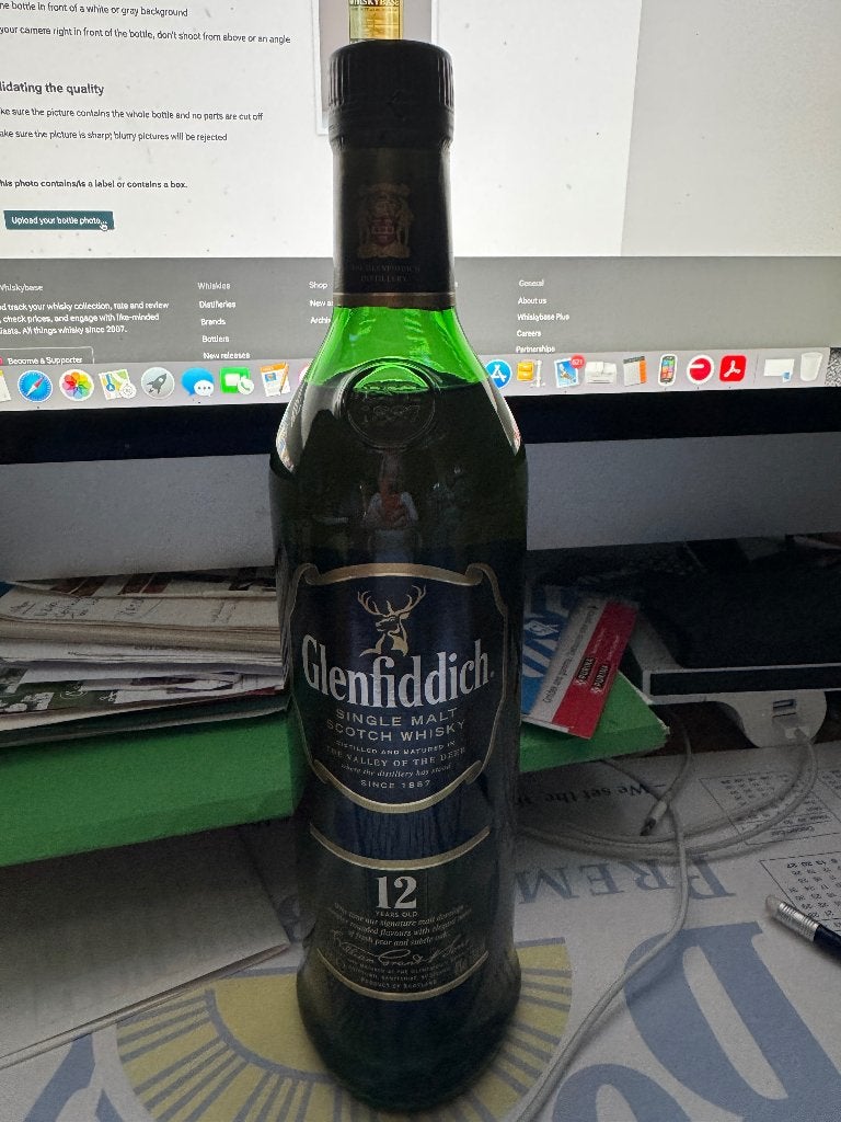 Whisky : Glenfiddich 12 years, Overige gebieden, Overige typen, Nieuw, Ophalen of Verzenden