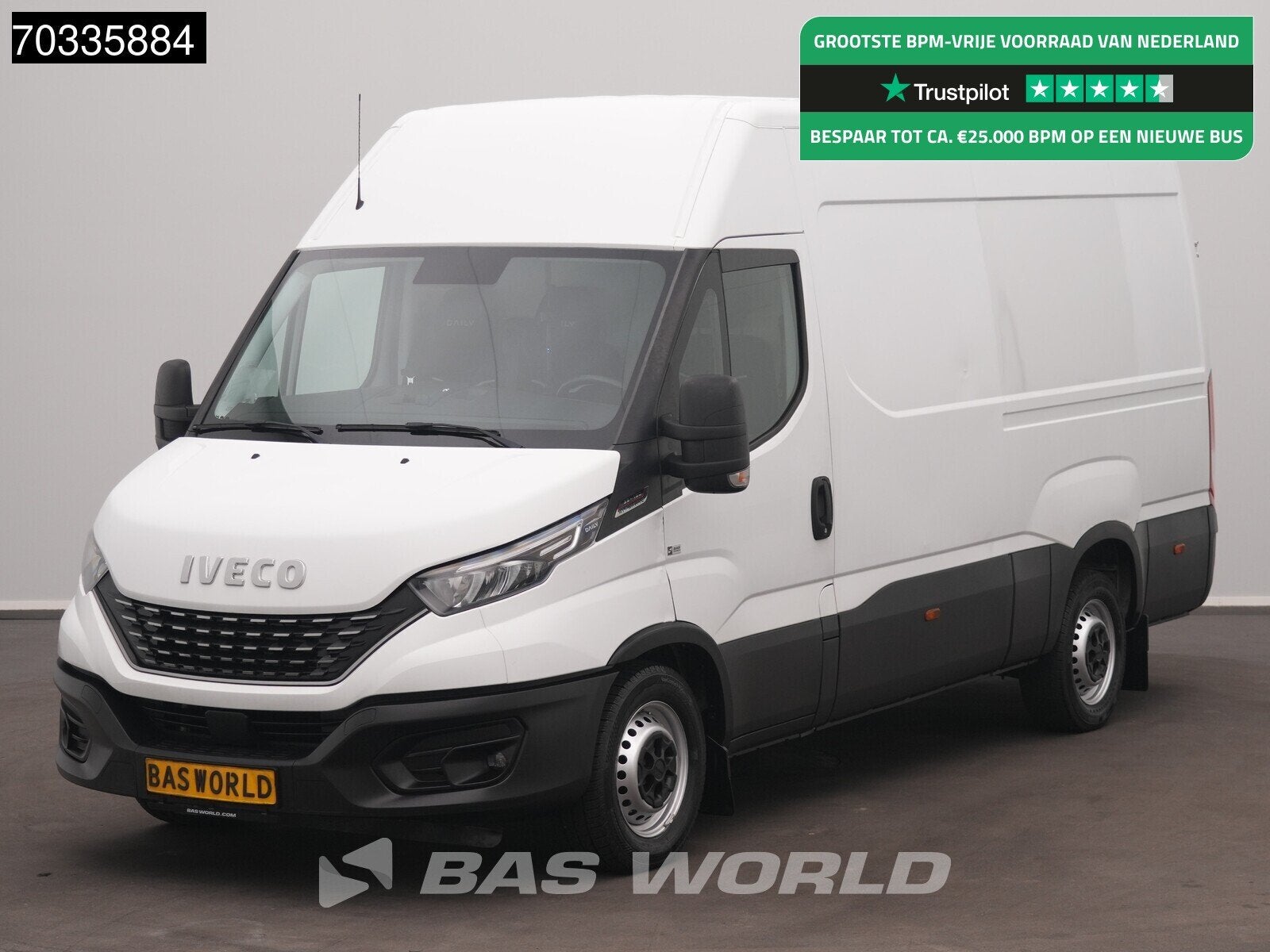 Iveco Daily 35S18 Automaat L2H2 Laadbrug Oprijplaat AC/Clima, Autos, Achat, Euro 6, Entreprise, Volant multifonction