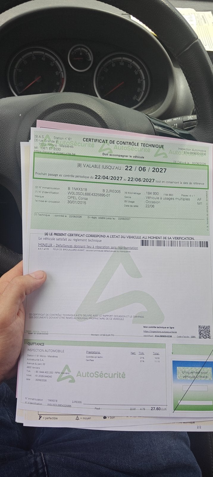 Opel corsa d 2015, Enlèvement, Comme neuf, Opel