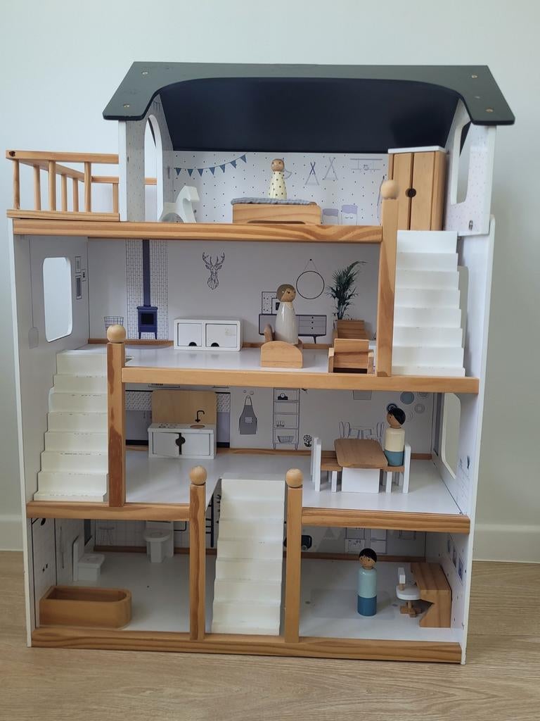 Prachtig poppenhuis in perfecte staat., Ophalen of Verzenden, Poppenhuis