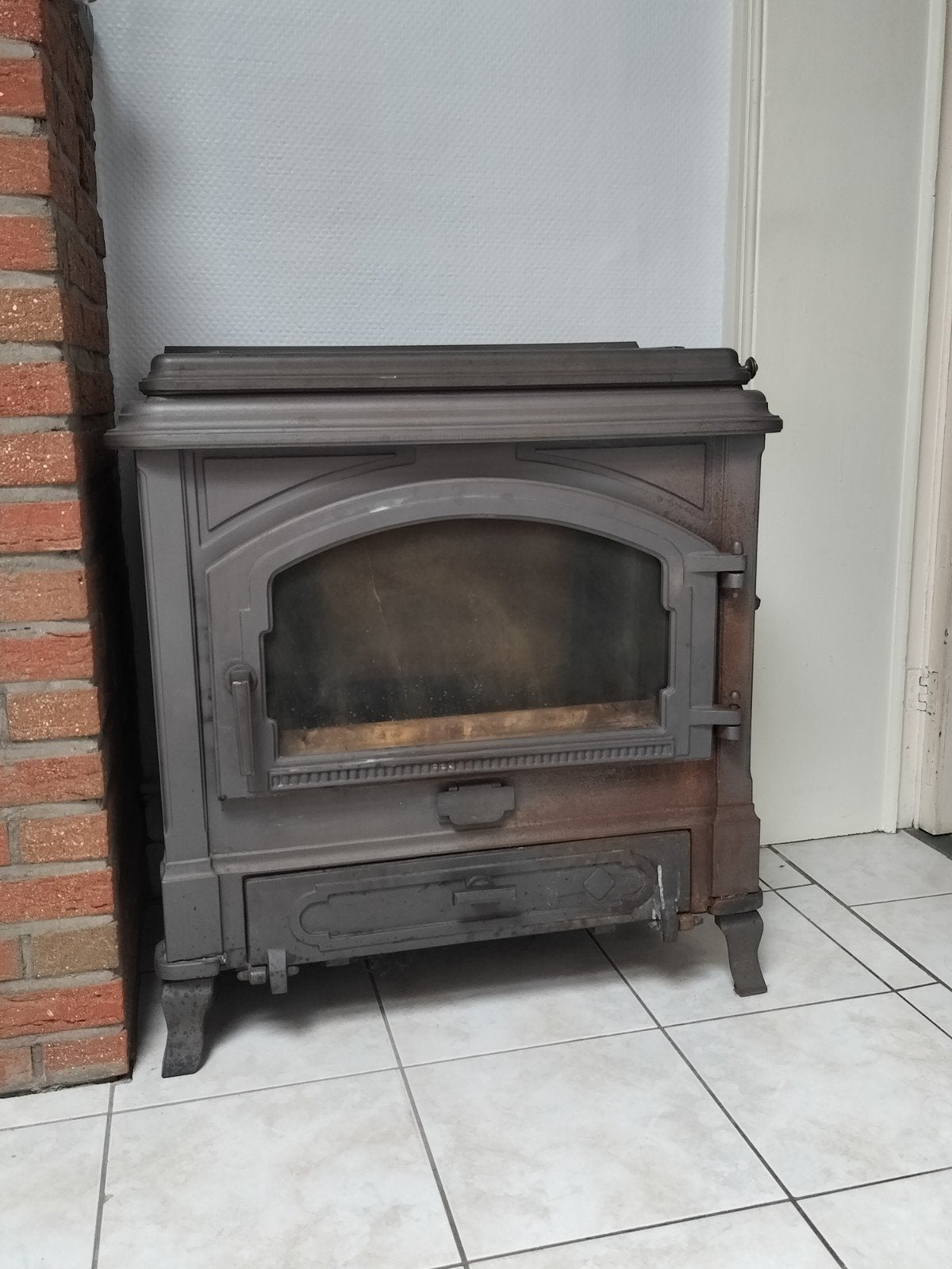hout-kolenkachel, Huis en Inrichting, Kachels, Ophalen, Gebruikt, Vrijstaand, Hout