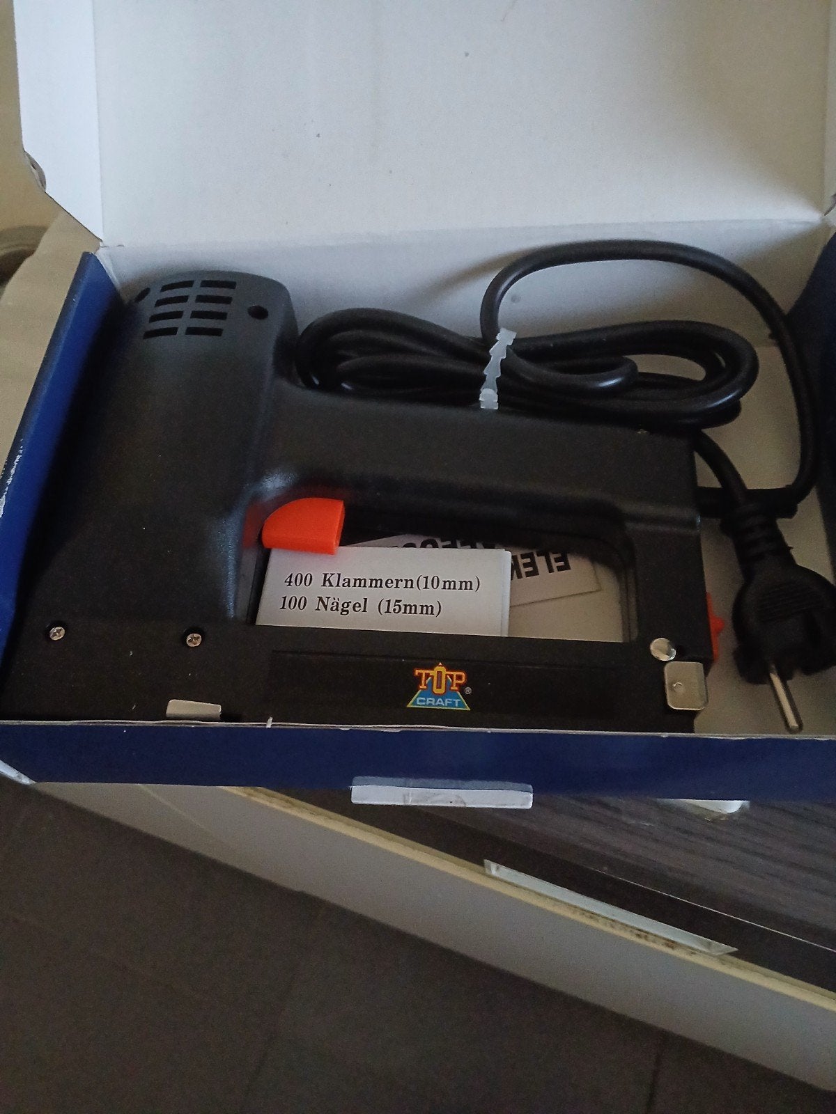 elektrische nietmachine, Ophalen