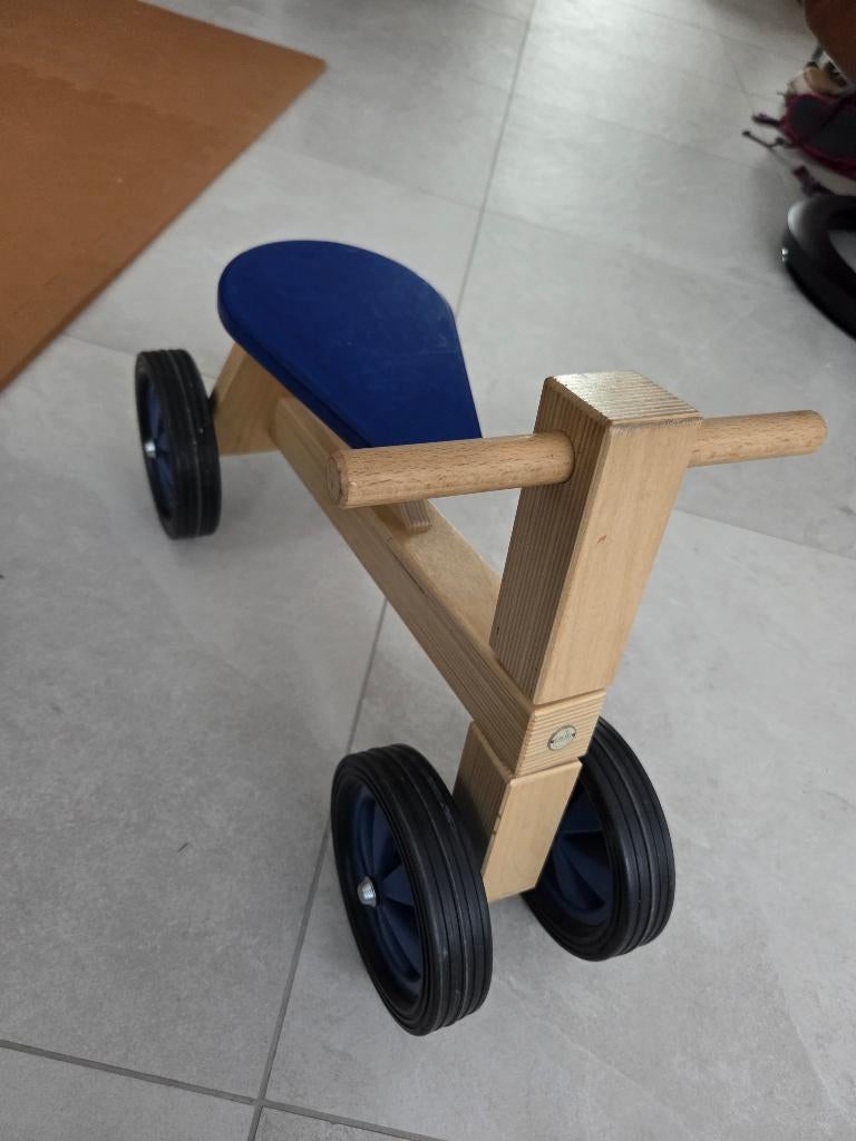 Ado houten loopfietsje, Kinderen en Baby's, Speelgoed | Buiten | Voertuigen en Loopfietsen, Ophalen, Gebruikt, Loopfiets
