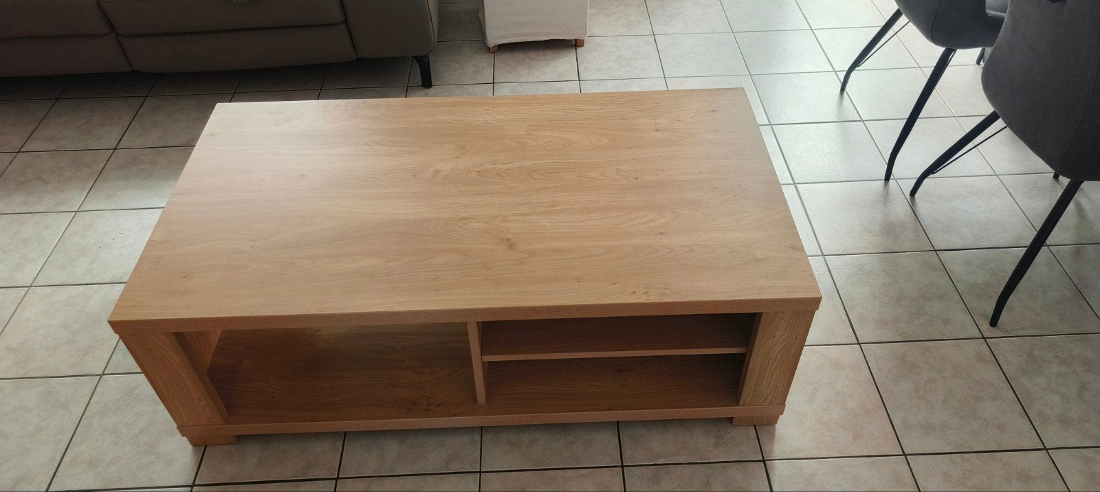 salontafel, Huis en Inrichting, Ophalen, 100 tot 150 cm, Eikenhout, 50 tot 100 cm