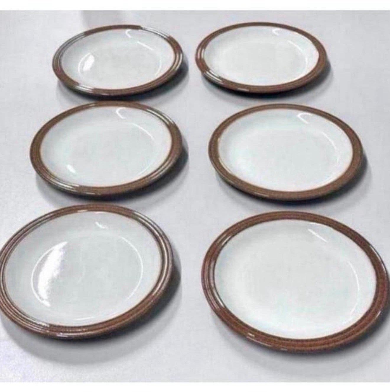 Lot de 6 plats à vaisselle anciens Denby en grès de 16 cm, Enlèvement ou Envoi