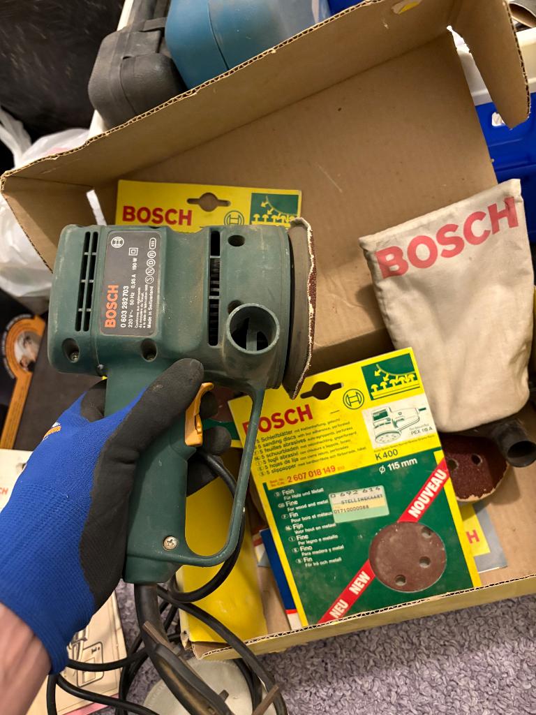 Bosch PEX 115 AE excenterschuurmachine, Enlèvement, Comme neuf, Moins de 600 watts, Ponceuse circulaire