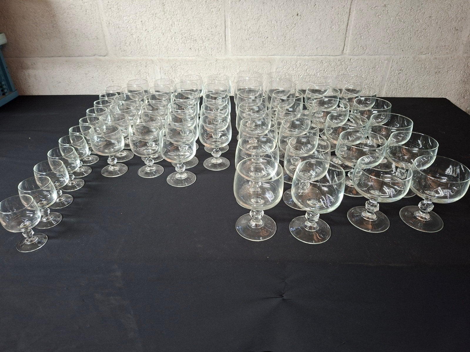 60 delig retro glasservies, Ophalen, Zo goed als nieuw, Overige typen