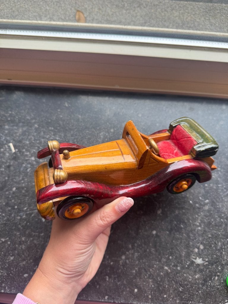 Vintage houten auto, Enfants & Bébés, Enlèvement ou Envoi