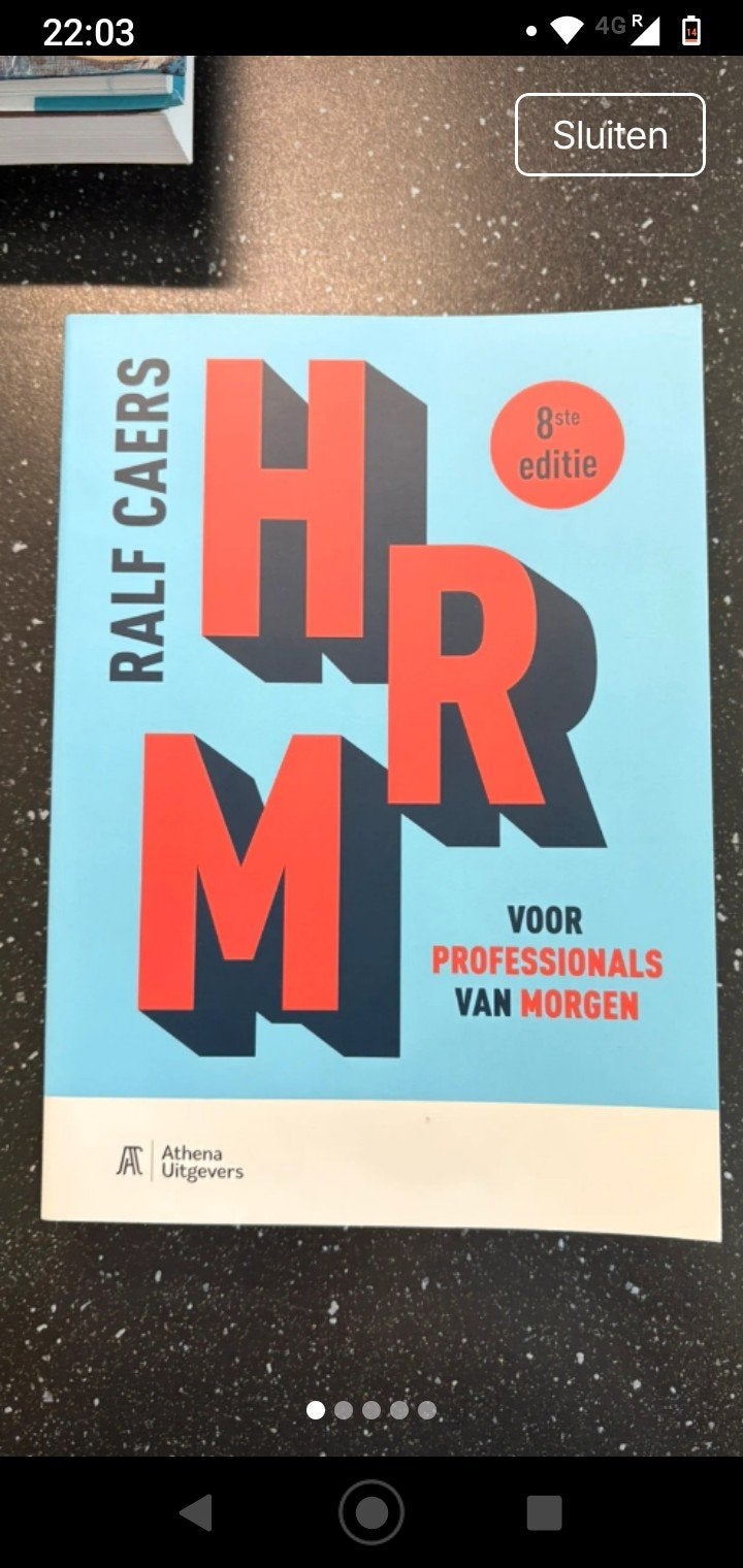 HRM voor professionals van morgen, Ophalen of Verzenden
