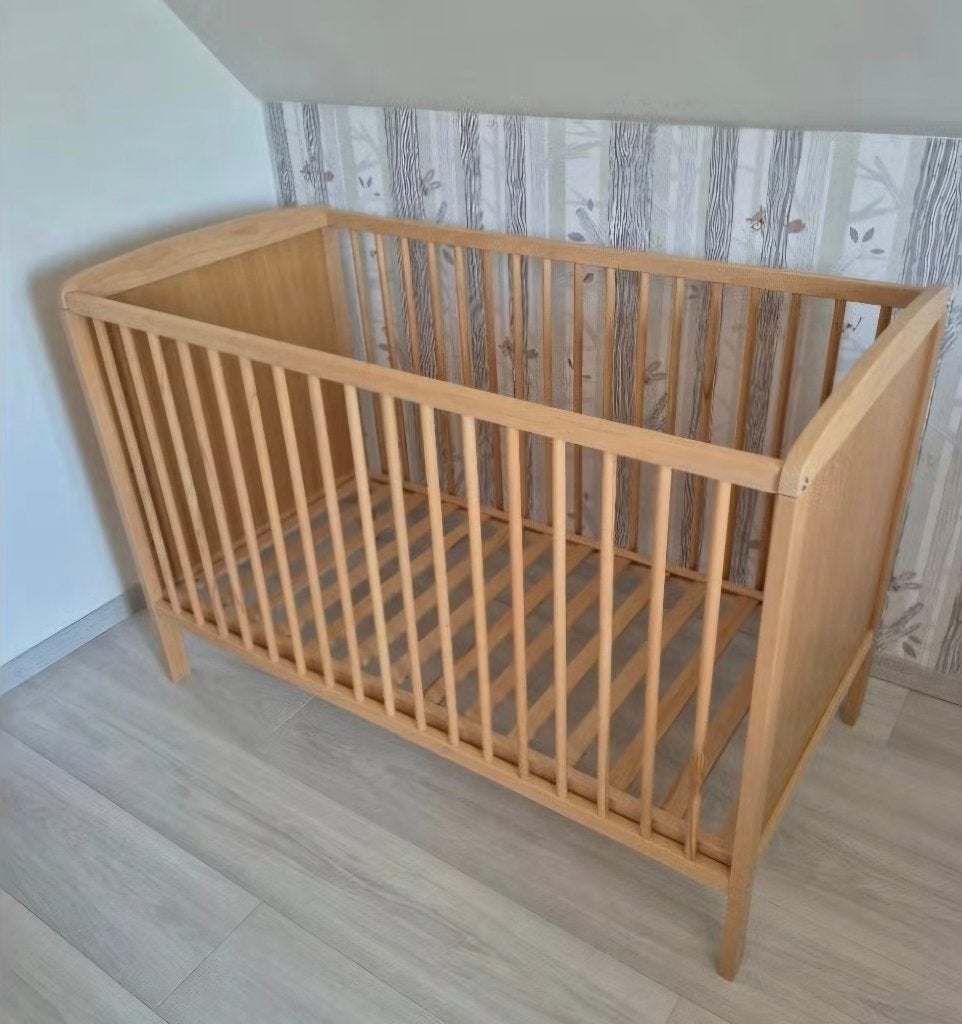 Babybed met matras en topper, Enfants & Bébés, Enlèvement, Utilisé, Matelas