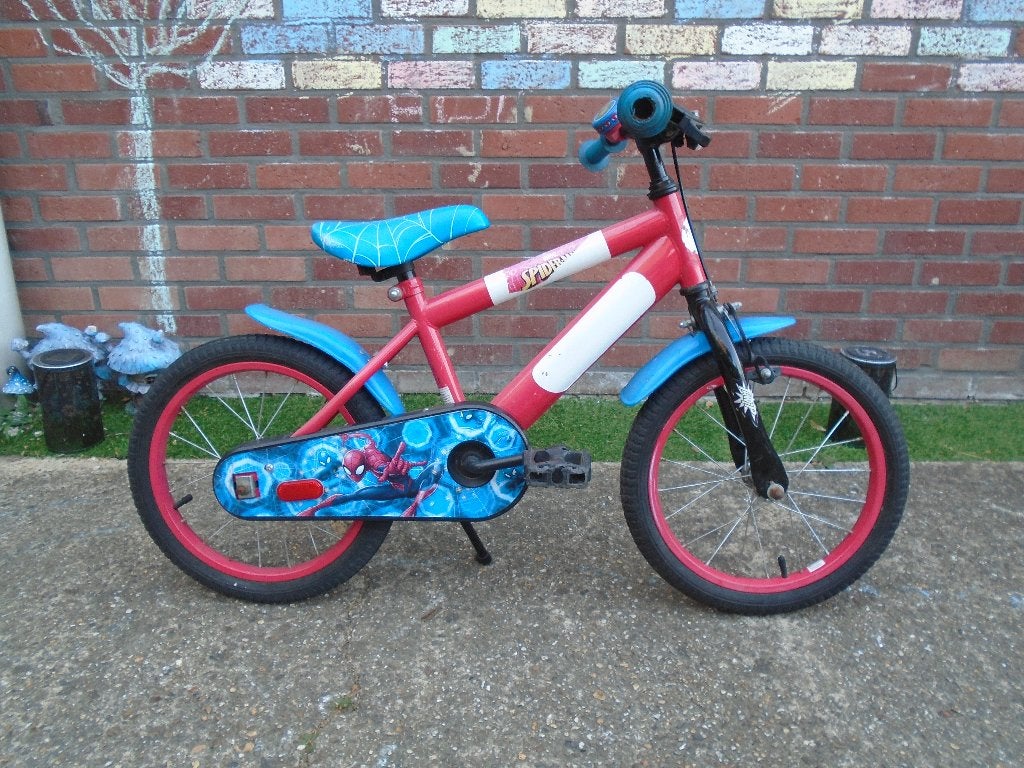 Kinderfiets SPIDERMAN, Ophalen, Gebruikt, 16 inch