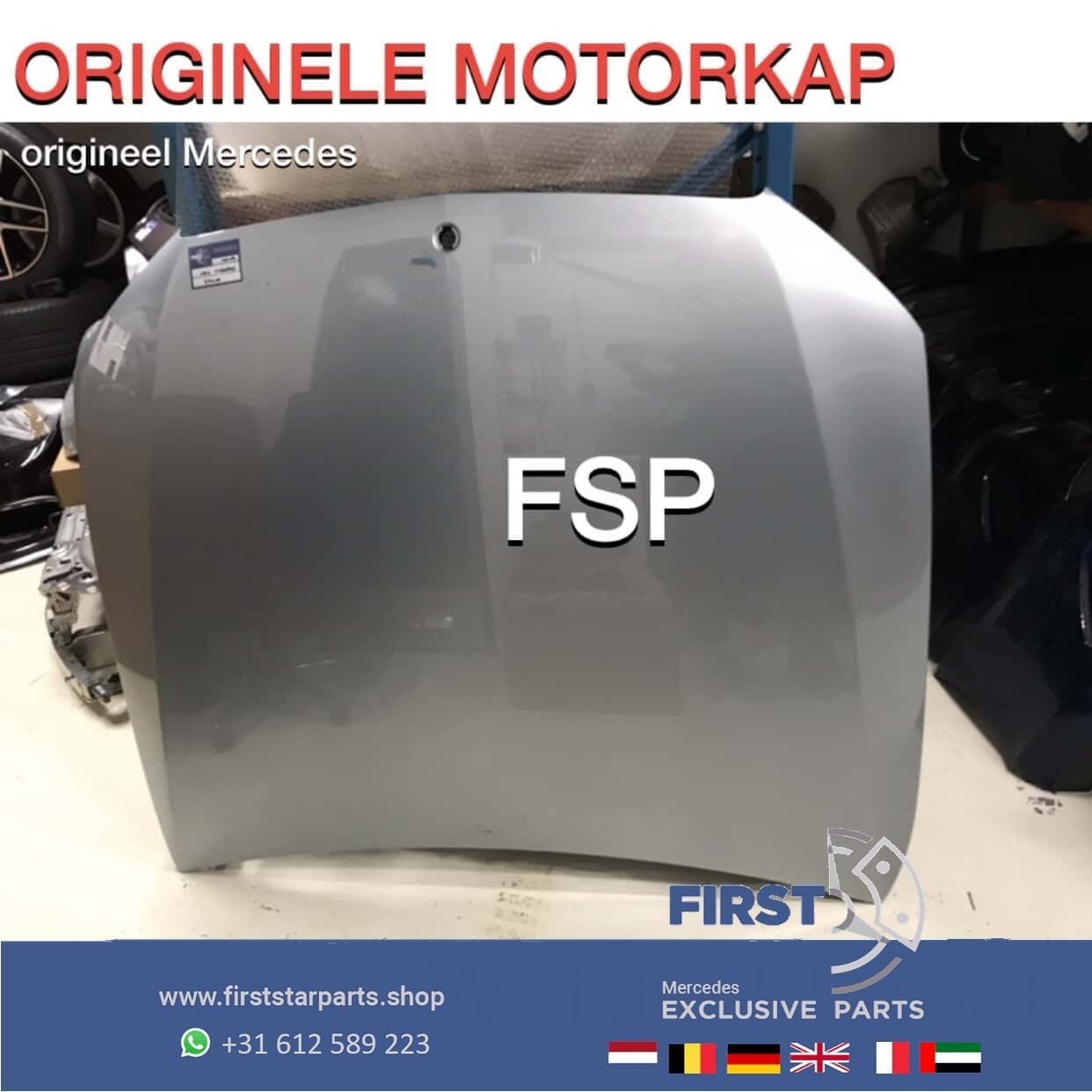 W213 S213 MOTORKAP Mercedes E Klasse 2016-2020 ORIGINEEL, Utilisé, -, Capot moteur, Avant