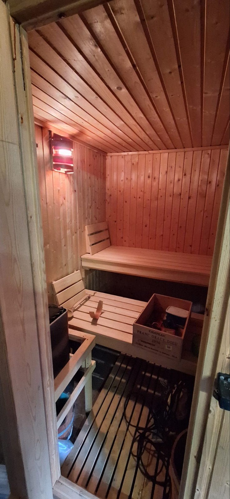 Sauna 3 ligplaatsen, Ophalen