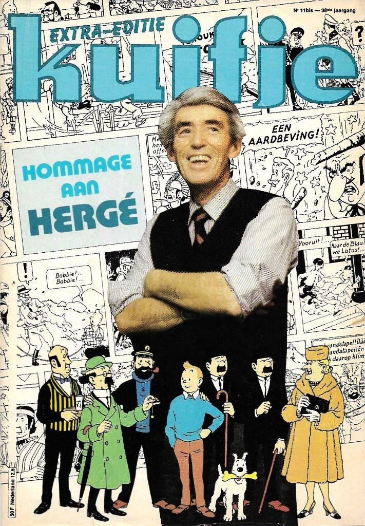 Kuifje, hommage aan Hergé, extra editie 1983, Verzamelen, Ophalen of Verzenden, Kuifje, Gebruikt, Boek of Spel