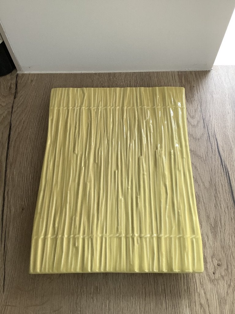 Plat à fromage paille Boch Keralux vintage TBE, Enlèvement ou Envoi
