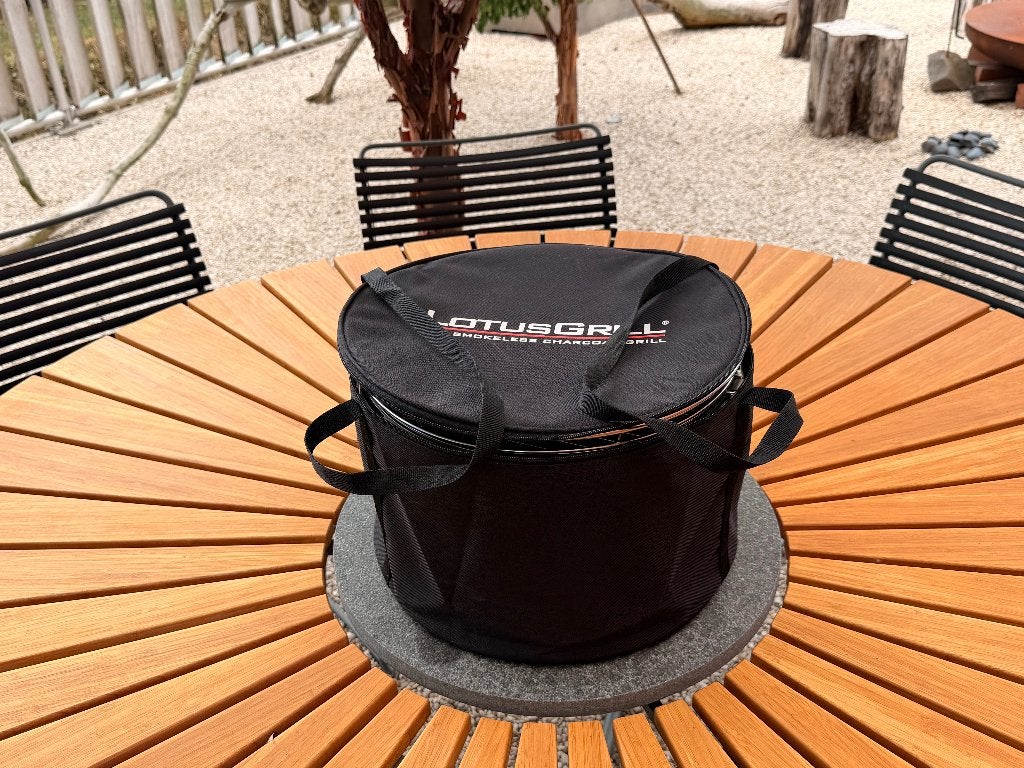 Mooie mini-barbeque voor op tafel / Lotus grill, Tuin en Terras, Houtskoolbarbecues, Ophalen, Zo goed als nieuw, Lotusgrill