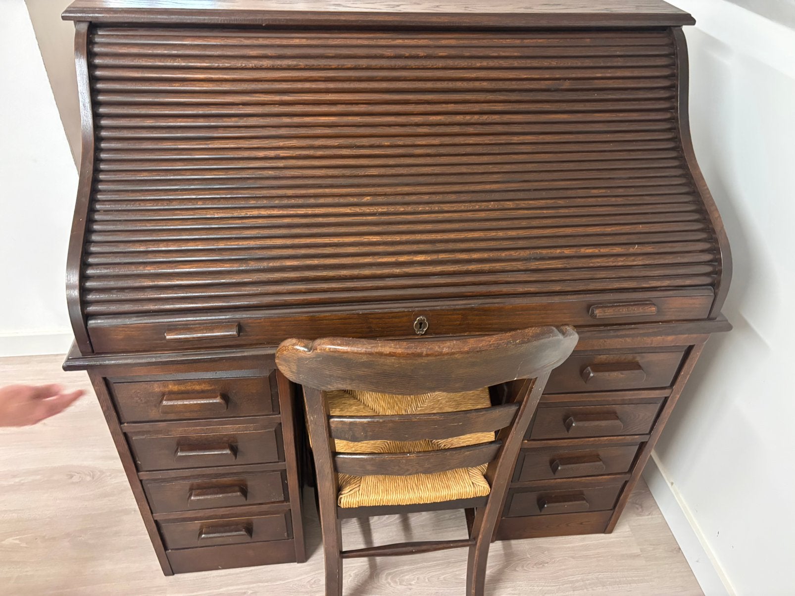 Antique bureau, Huis en Inrichting, Ophalen, Gebruikt, Antique