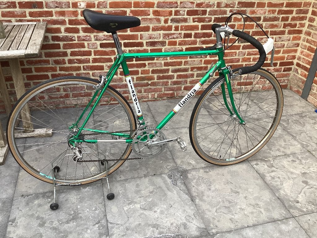 Flandria vintage koersfiets, Fietsen en Brommers, 28 inch, Staal, Zo goed als nieuw, 15 tot 20 versnellingen