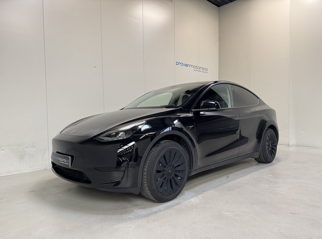 Tesla Model Y  RWD - Standard Range - FSD- 409 km - Pano  -, Auto's, Tesla, Zwart, 0 kg, Zwart, Elektrisch