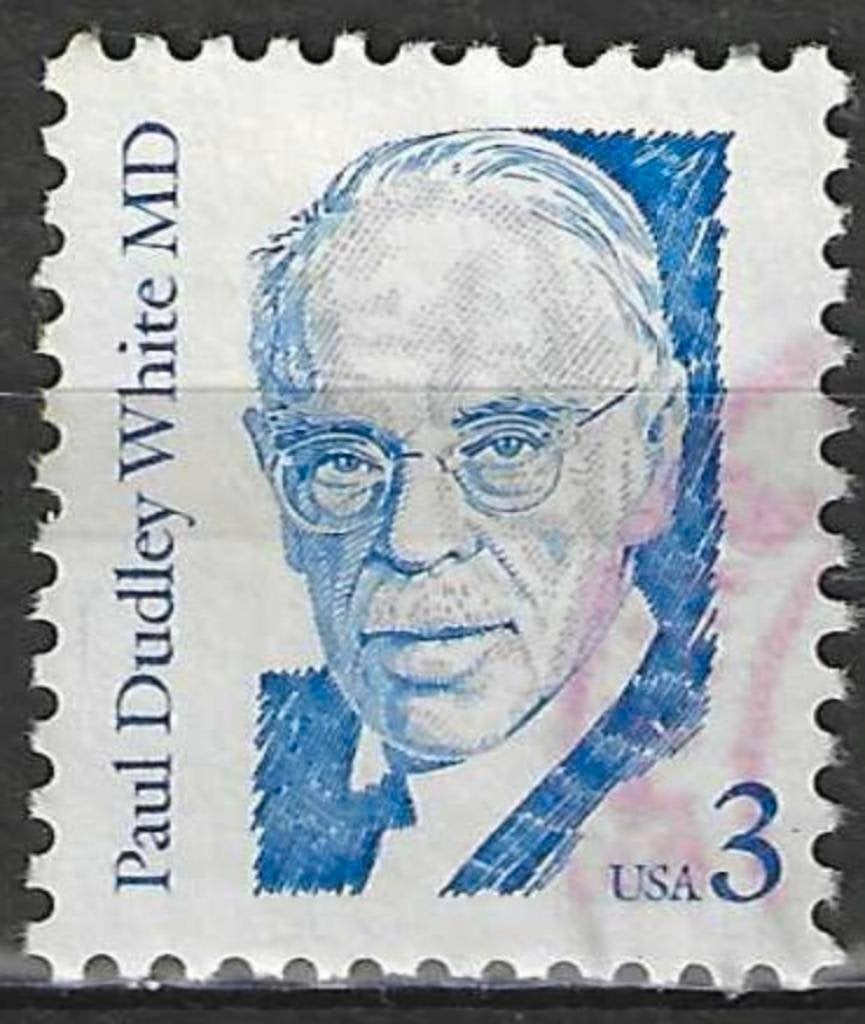 États-Unis 1986 - Yvert 1683 - Paul Dudley White (ST), Envoi, Affranchi
