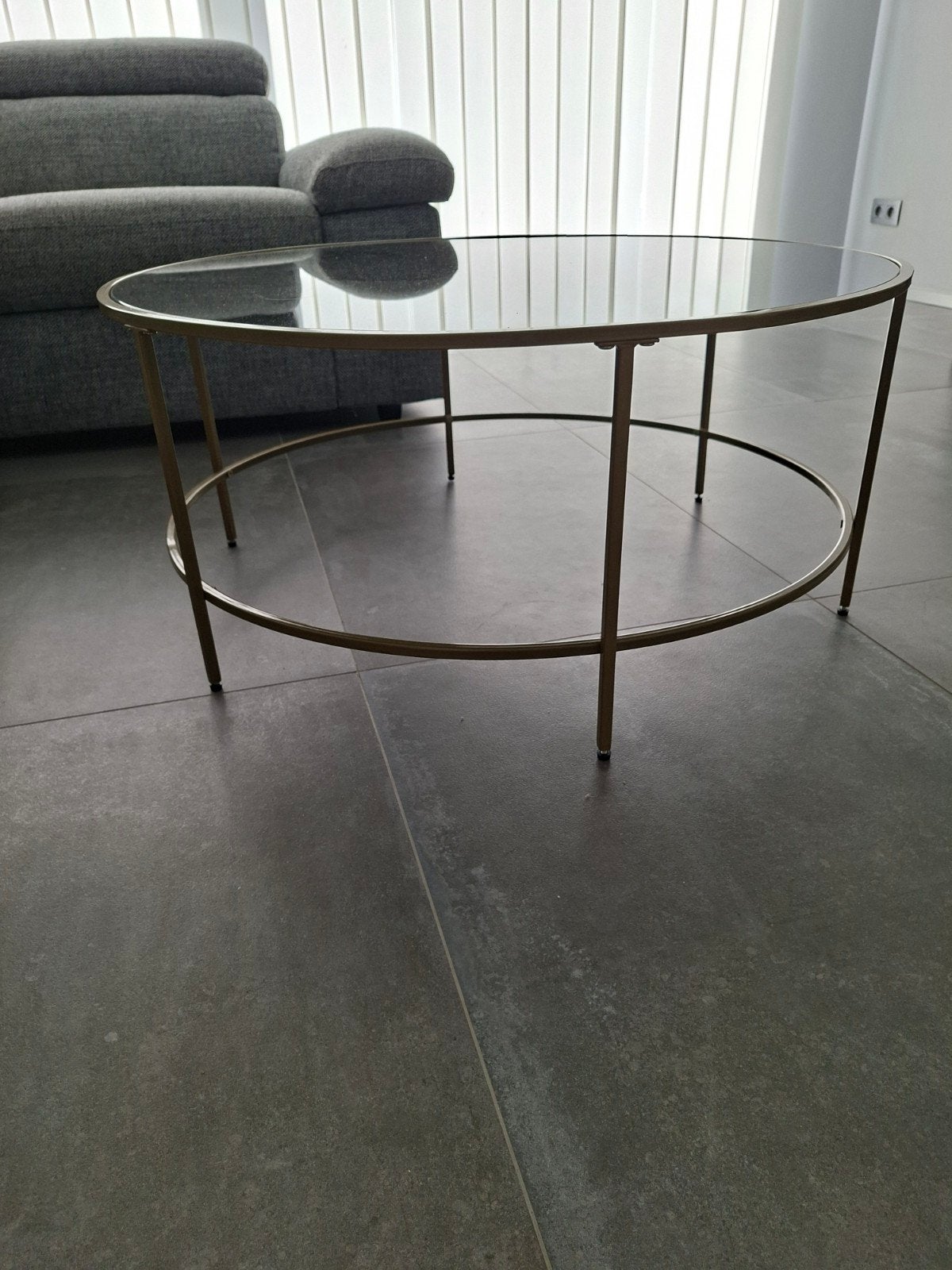 Table de Salon en verre noir, Enlèvement, Verre