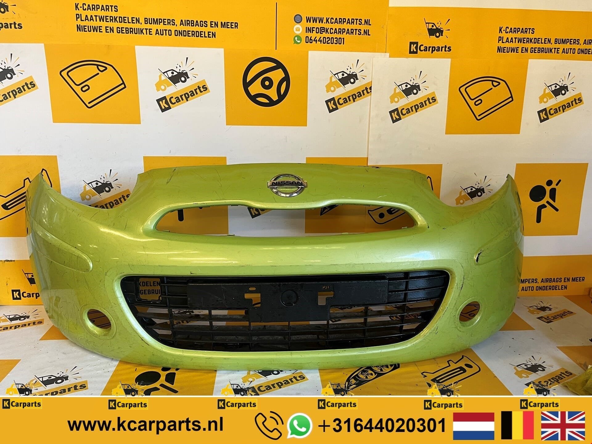 Voorbumper Nissan Micra K13 Facelift PDC 2013-2015 origineel, Auto-onderdelen, Info@fabrikant.eu, Bumper, Fabrikant BV, Gebruikt