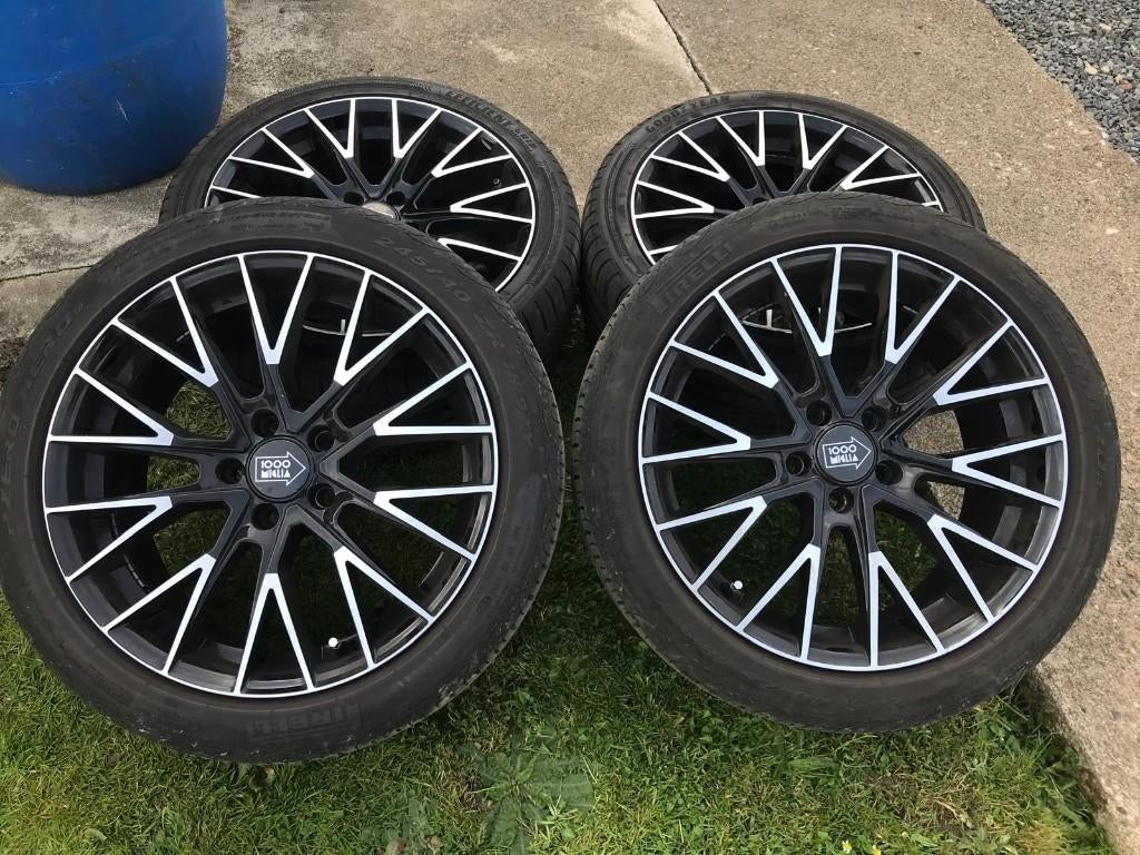 18 inch Miglia velgen met zomerbanden, Pneus été, 18 pouces, Enlèvement, Jante(s)