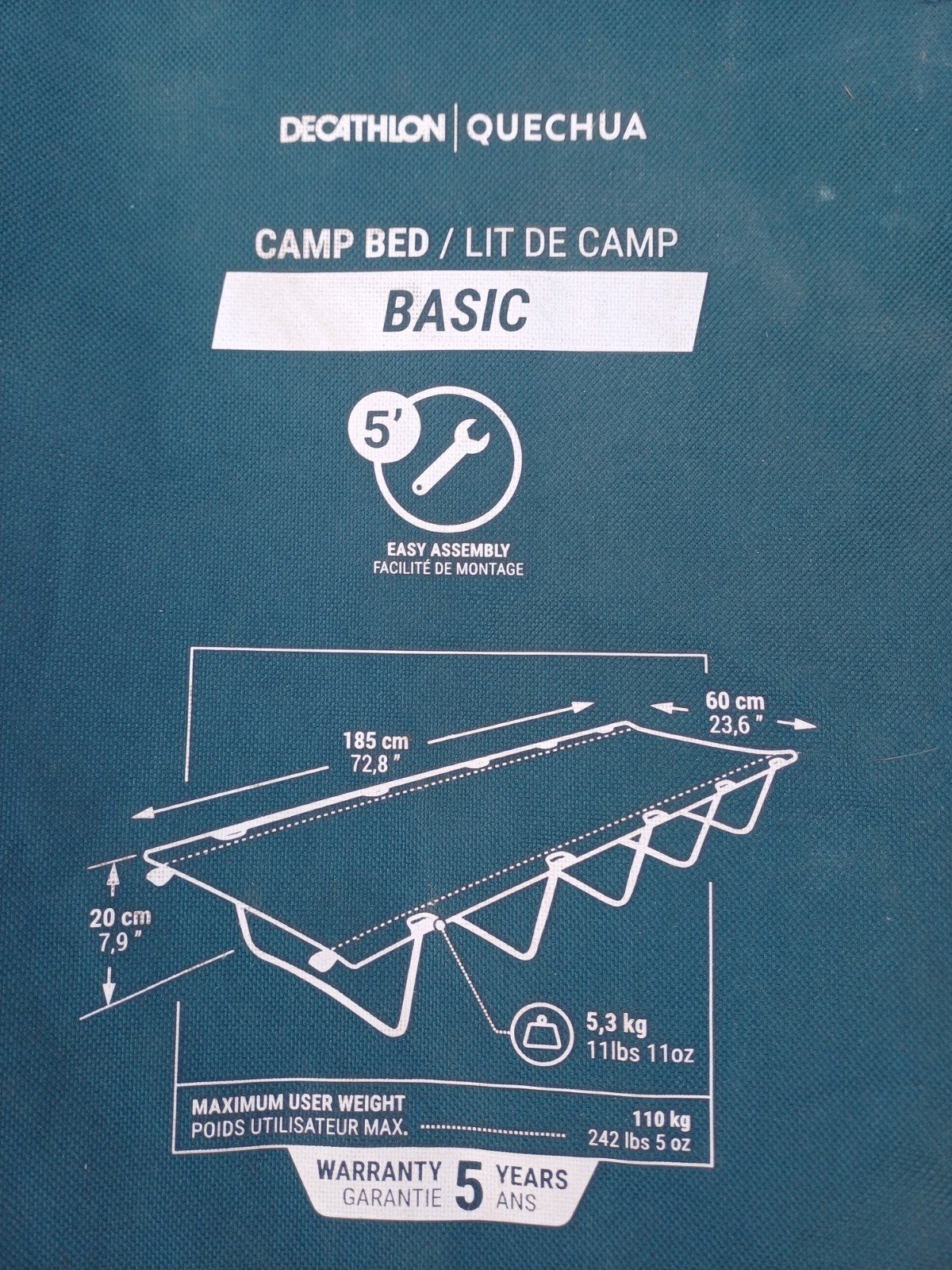 2  basic veldbedden, Ophalen