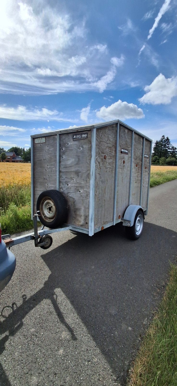 Gesloten aanhangwagen 2,40m op 1,25m, Auto diversen, Aanhangers en Bagagewagens, Ophalen
