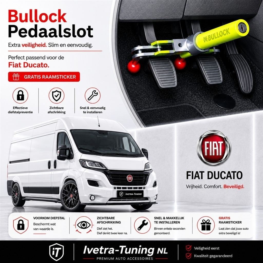 Pedaalslot Fiat Ducato| Pedaalklem Fiat Ducato, Ophalen of Verzenden, Nieuw
