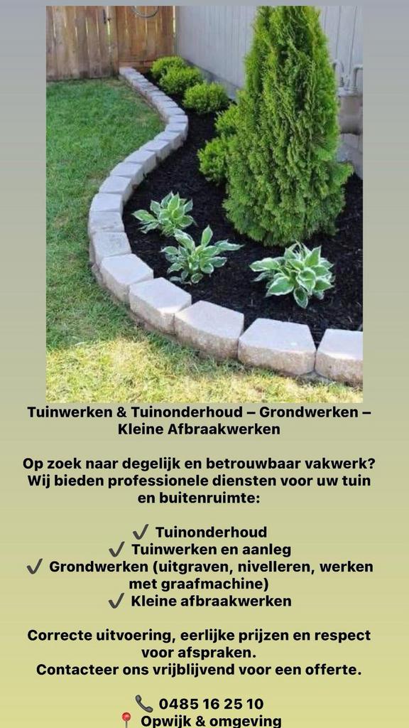 Tuinman, 33 - 40 uur, Vanaf 10 jaar, Vast contract, Geschikt als bijbaan