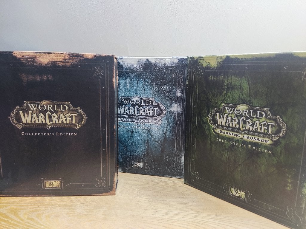 3 Coffrets Collector World of Warcraft (base + TBC + WotLK), Enlèvement ou Envoi, Jeu de rôle (Role Playing Game), À partir de 12 ans