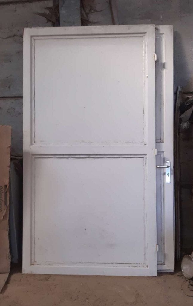 Metalen draaipoort dubbele deur, Enlèvement, Comme neuf, Métal, Porte de garage