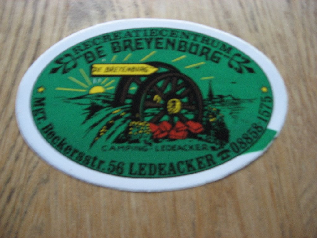 Sticker De Breyenburg Camping Ledeacker, Enlèvement ou Envoi, Neuf, Autres types