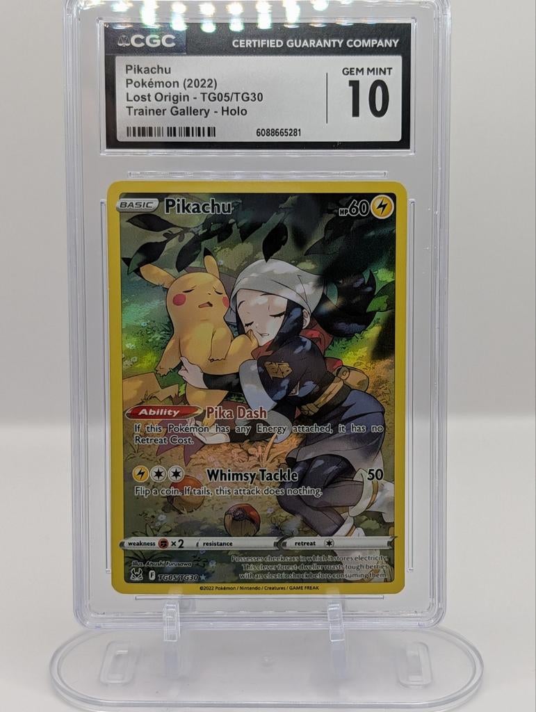 Graded Pikachu holo TG05/TG30. Cgc 10 gem mint., Enlèvement ou Envoi