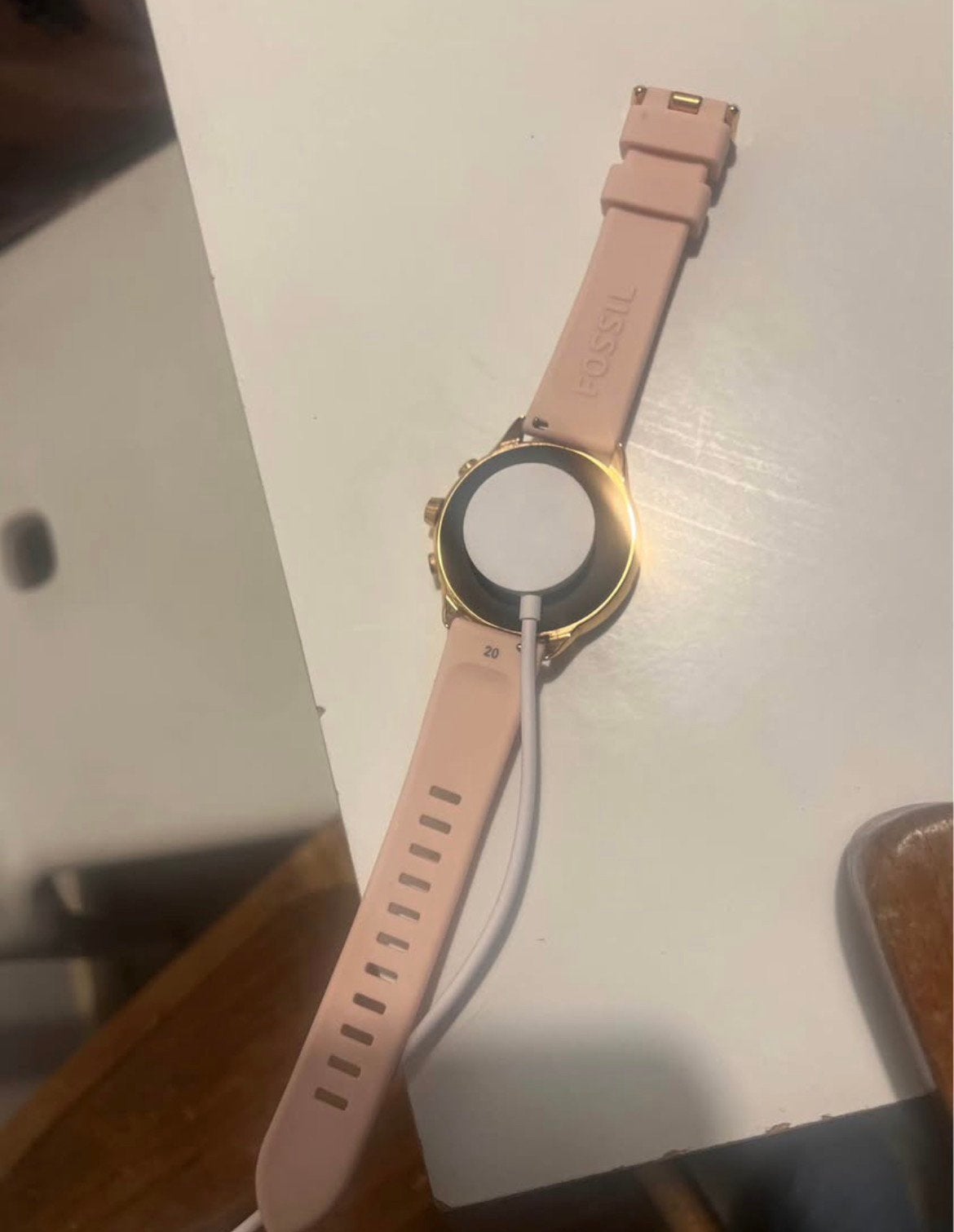 Fossil watch + oplader, Handtassen en Accessoires, Ophalen, Zo goed als nieuw, Fossil