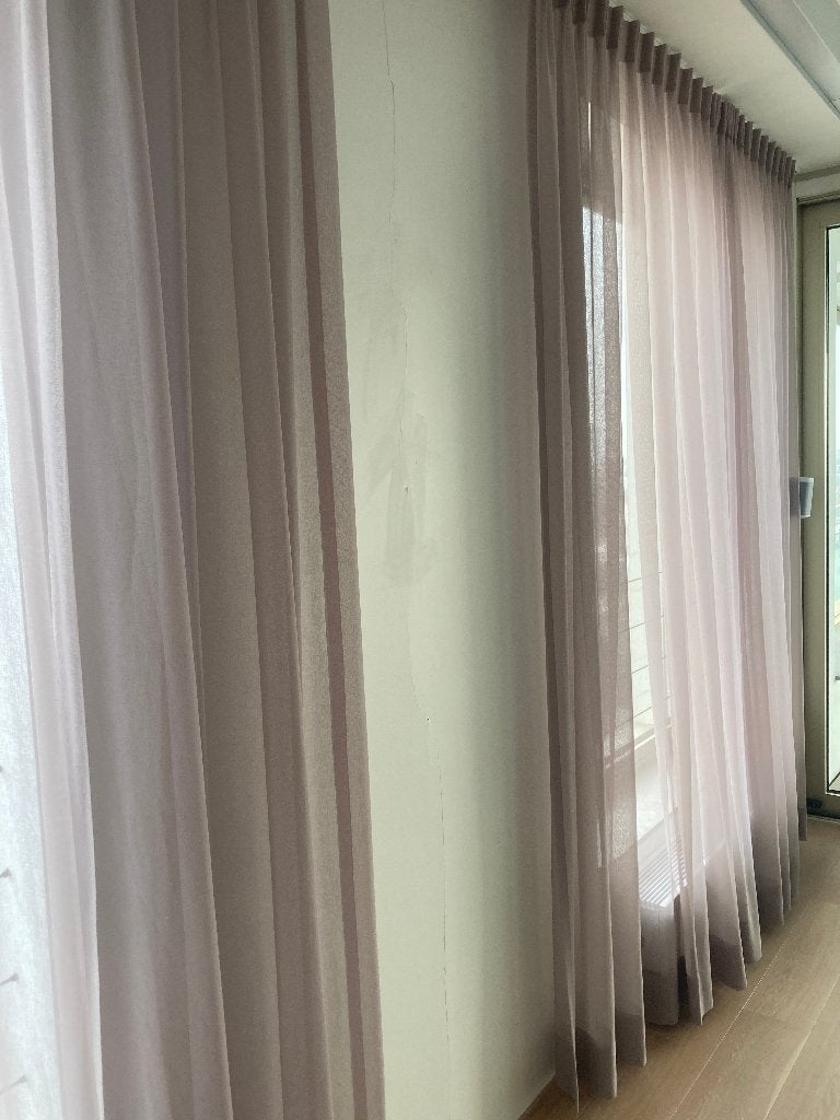 Rideau en voile de frêne Kvadrat/Sahco H 273 cm L +- 205 cm, Maison & Meubles, Autres marques, Enlèvement ou Envoi, Comme neuf
